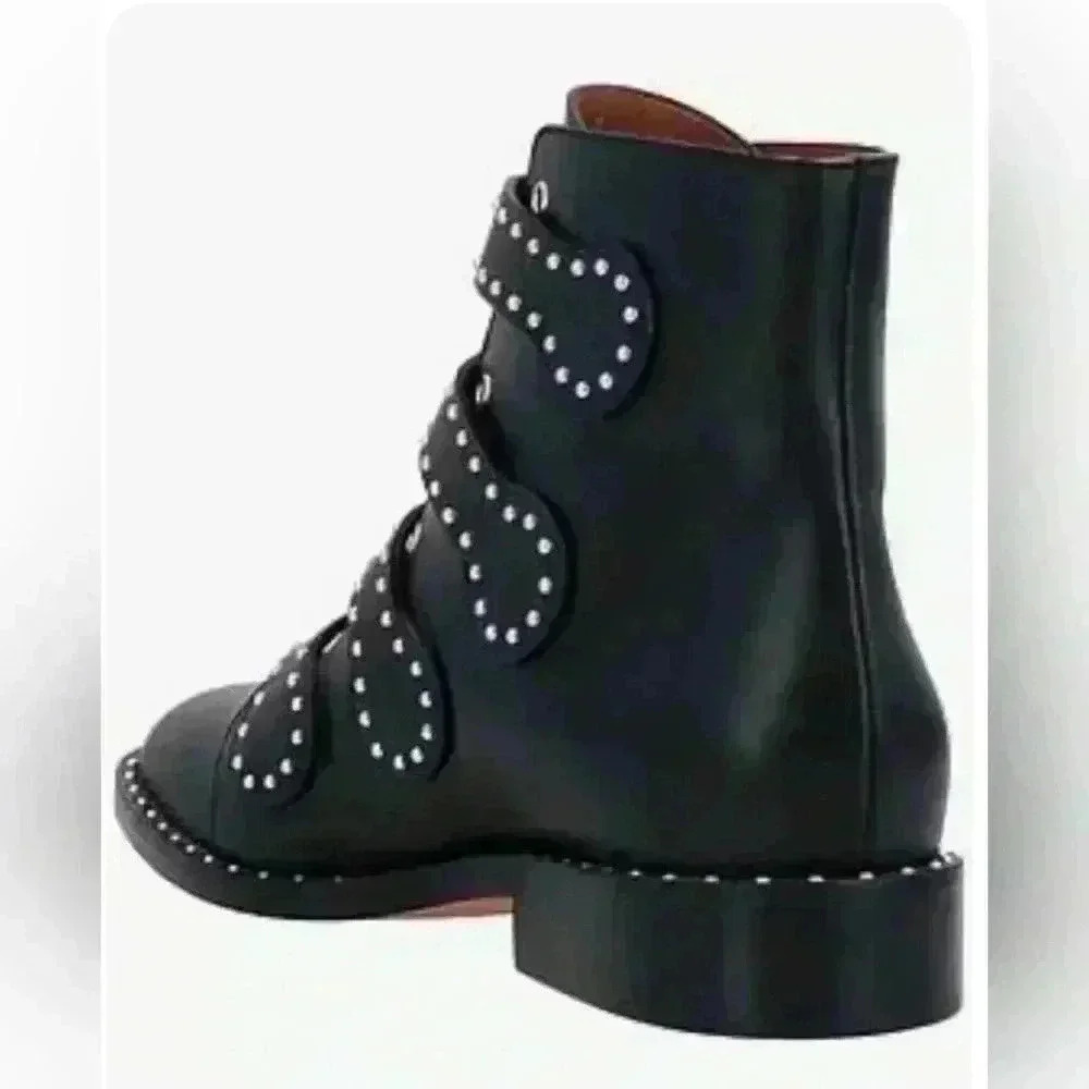 Givenchy leather boots size 7 - Picture 2 of 8